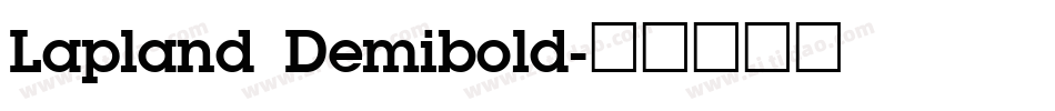 Lapland Demibold字体转换